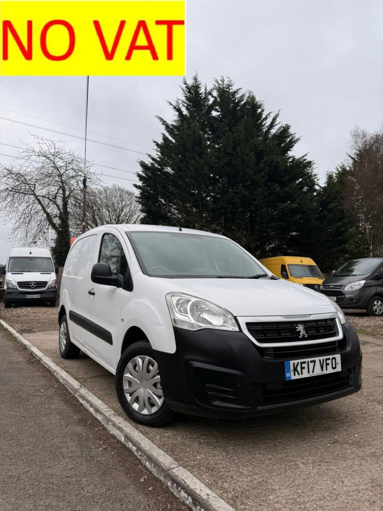 2017 Peugeot Partner 850 S 1.6 BlueHDi 100 Van (NO VAT) PANEL VAN Diesel Manual