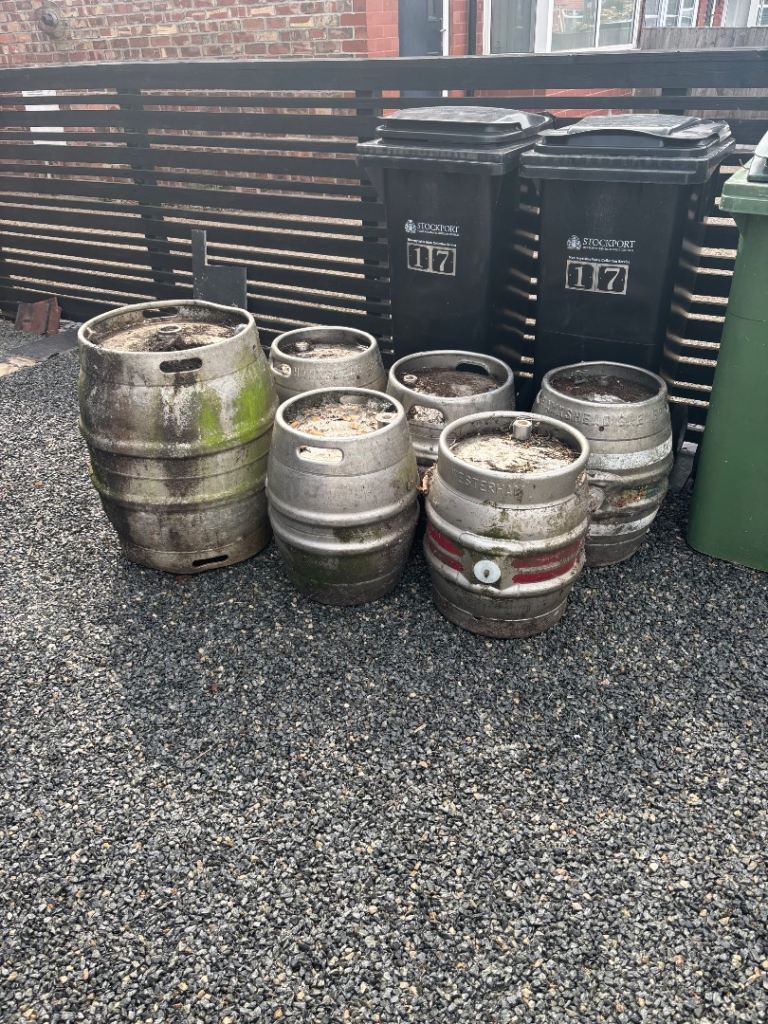 Metal Beer Kegs - Great for Garden Planters or stools