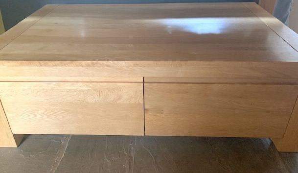 Solid Oak Coffee Table and matching TV Unit