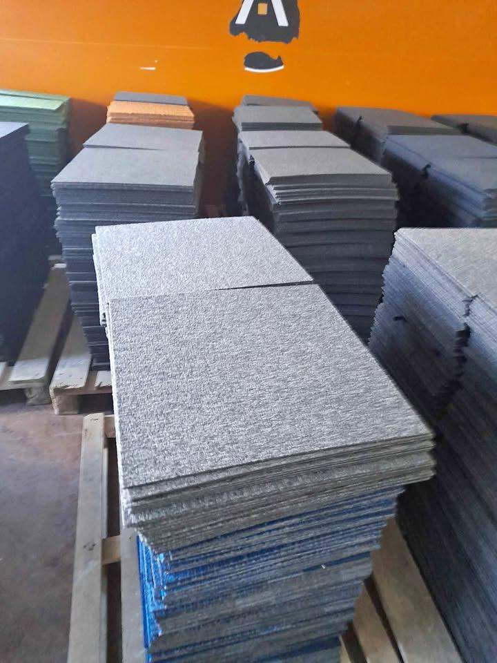  Grey Carpet Tiles - Perfect for Office or Home
