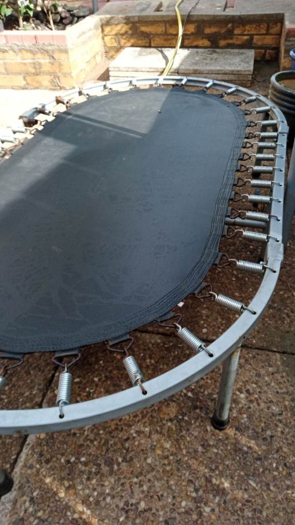 Trampoline with bar good condition £20