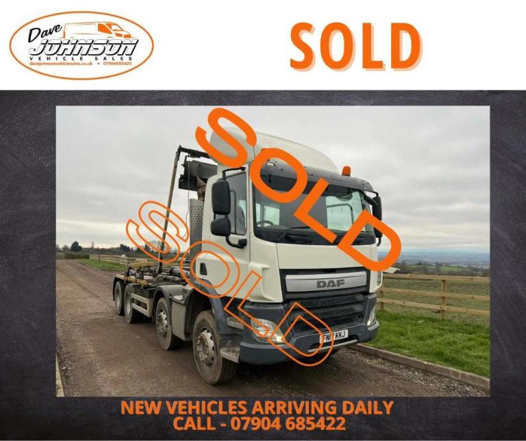 Daf CF 440 skip lorry hook loader