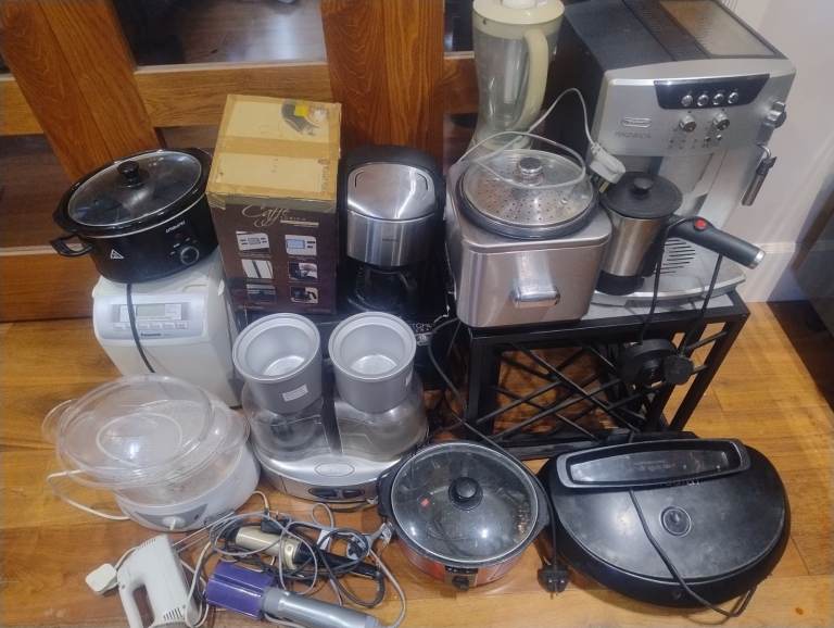 Kitchen appliances job lot delonghi cusinart panasonic krups coffee ice cream steamer breadmaker