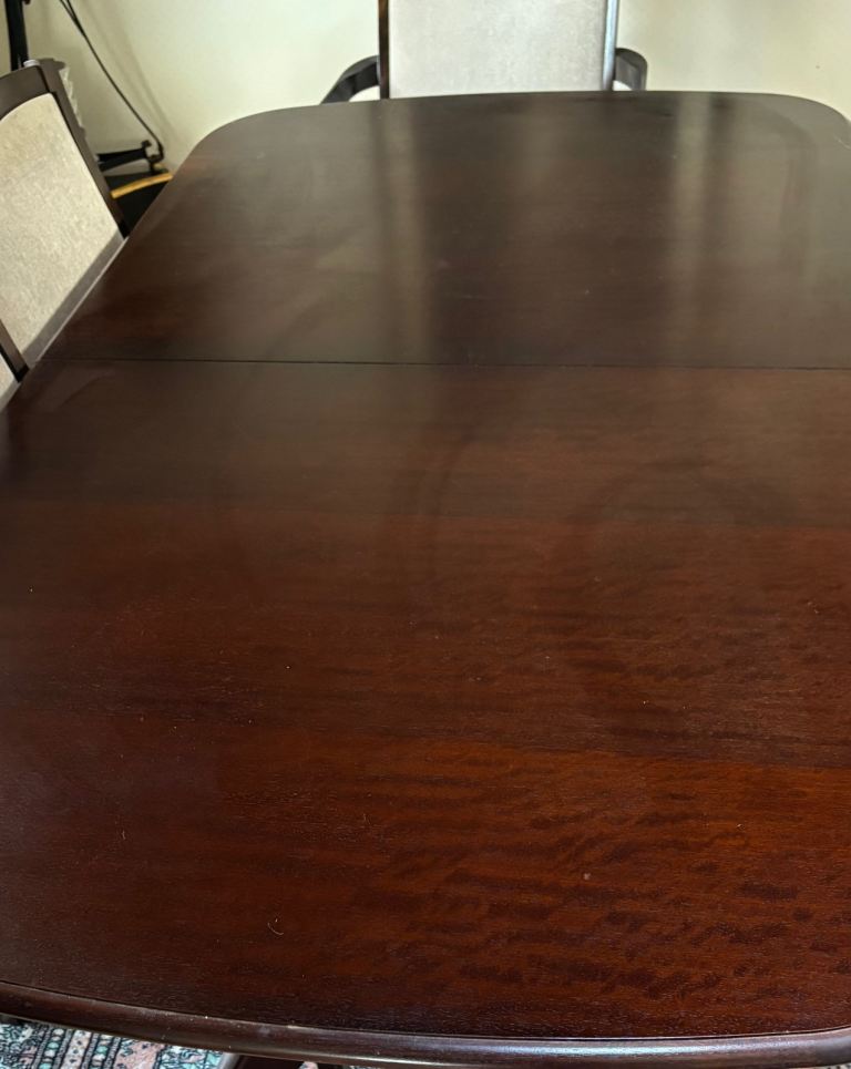 Mahogany table and chairs