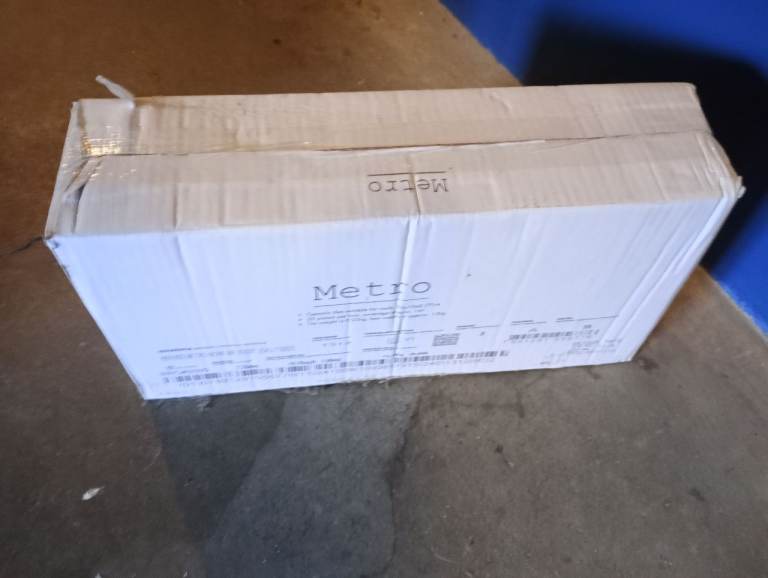 Pending collection -Unopened box of Bone Metro tiles 