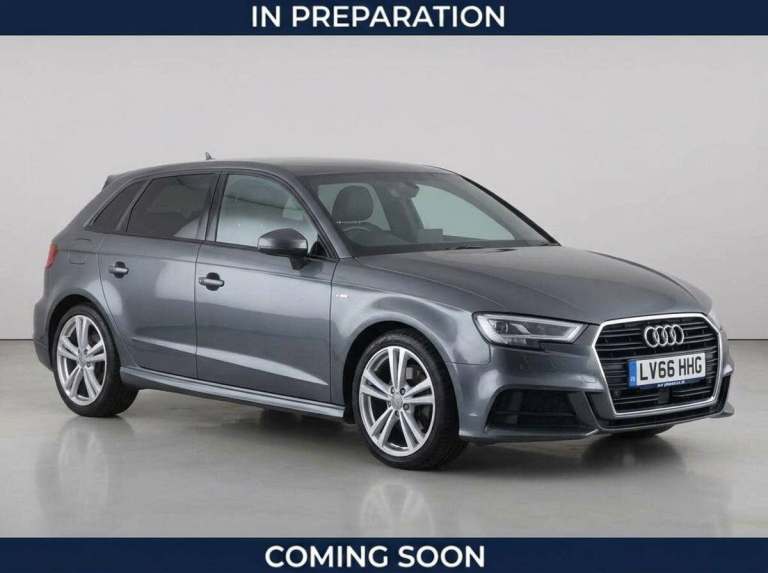 2016 Audi A3 2.0 TFSI S line Sportback 5dr Petrol S Tronic quattro Euro 6 (s/s) (190 ps) Hatchbac...
