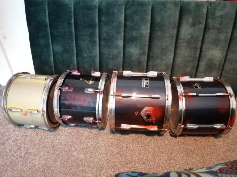 Random job lot of Tom drums