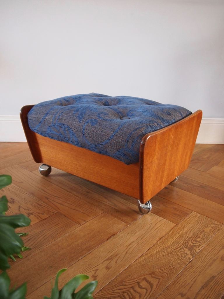 Mid Century G Plan Teak Saddle Stool Vintage Retro