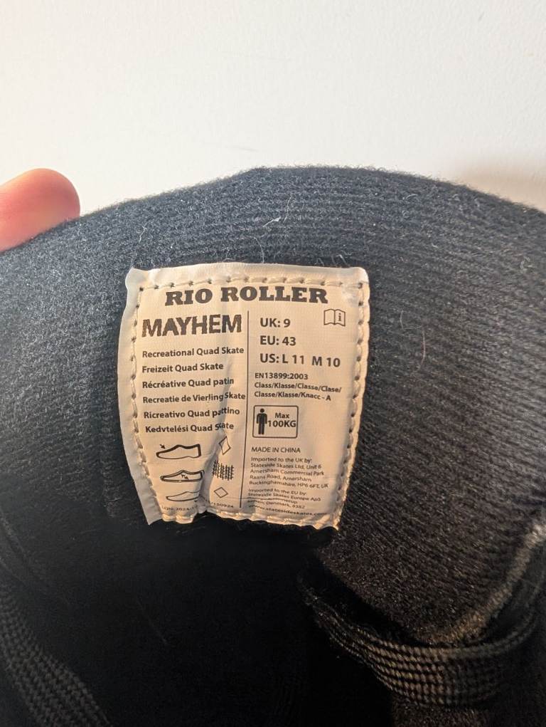 Adult Quad Roller Skates UK Size 9