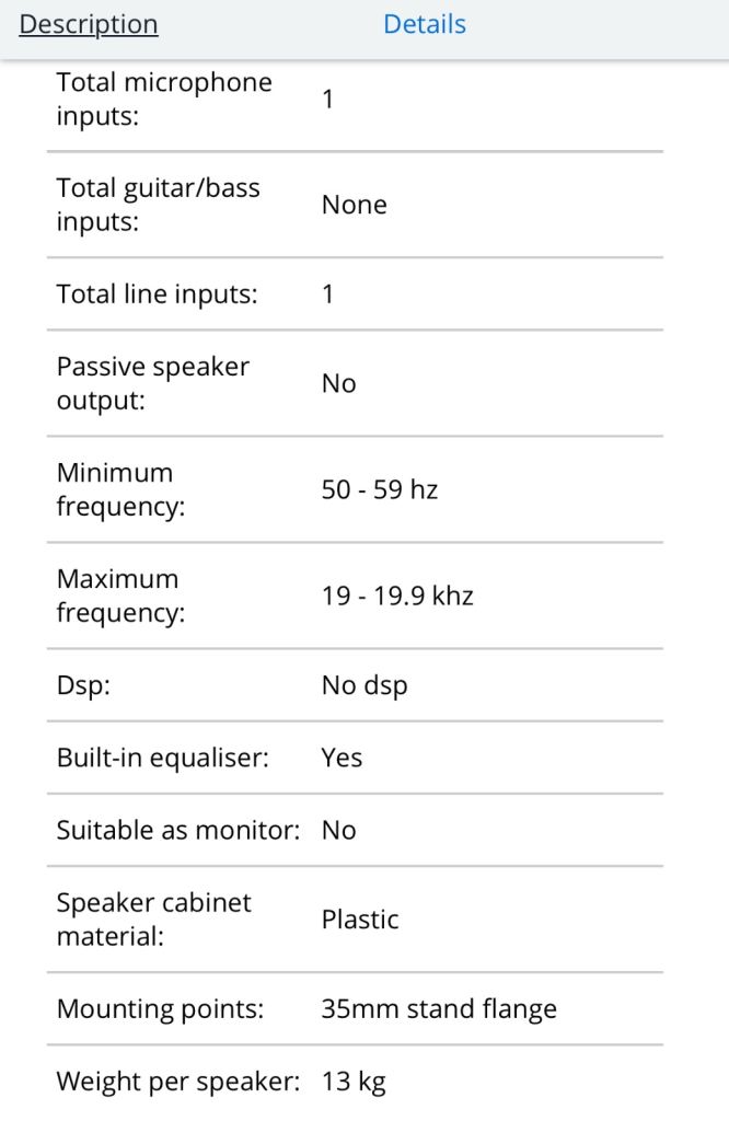 New 15” Active PA Speaker with Bluetooth