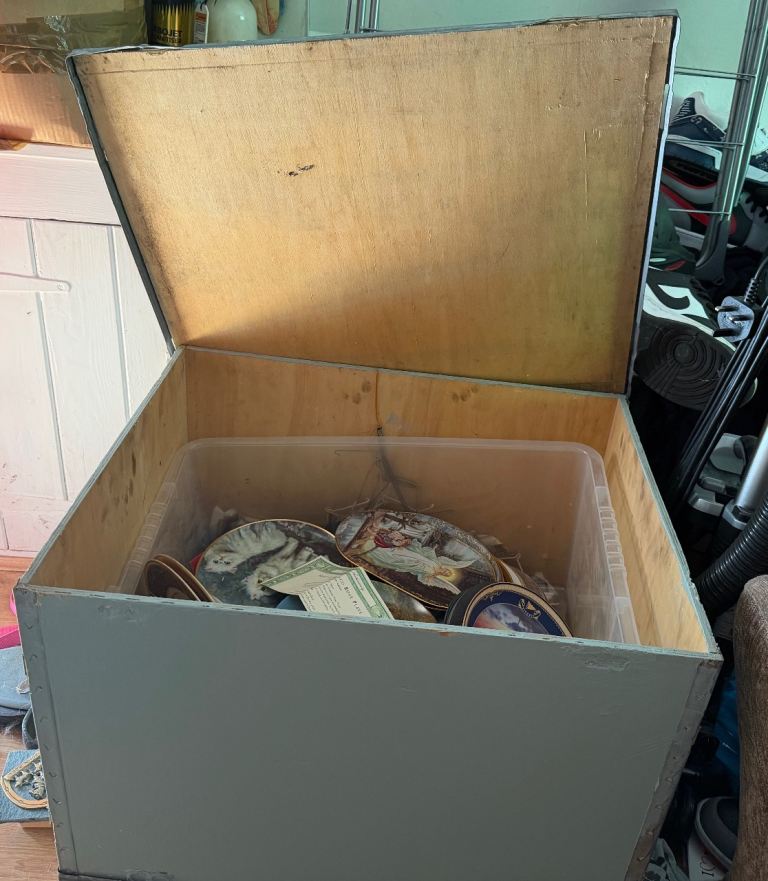 Decorative Collector Plates in Storage Box - Large Assortment