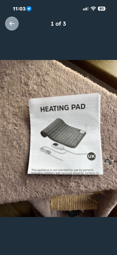 Electric Heating Pad for Full Body Relief – As Good As New