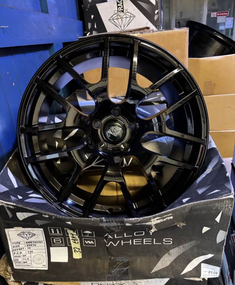 BRAND NEW 22” 5x130 10J ONYX AMETHYST ALLOY WHEELS PORSCHE BENTLEY VOLKSWAGEN TOUREG AUDI Q7