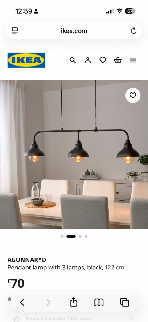 ikea pendant light