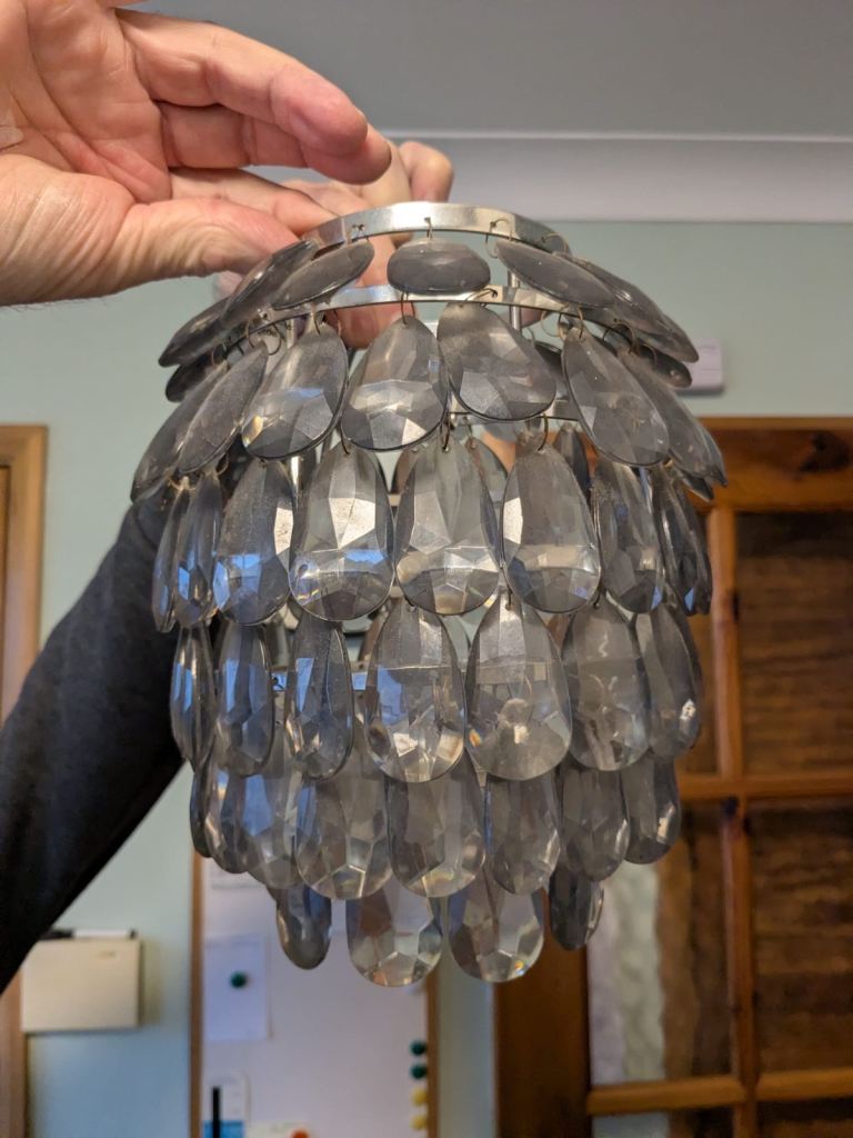 Acrylic smoky clear/grey lamp shade