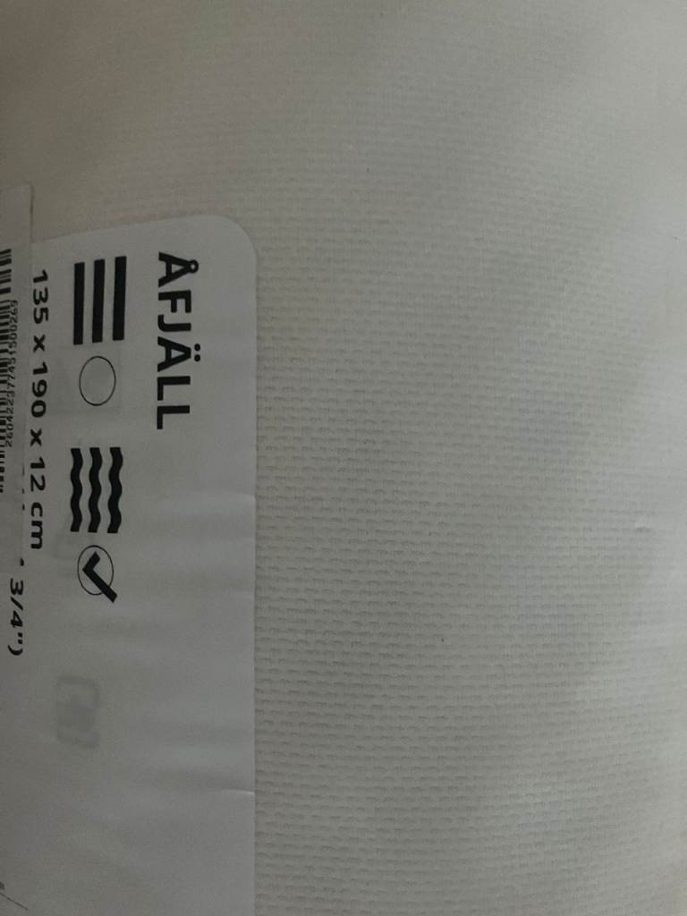 New IKEA ÅFJÄLL double mattress (135x190 cm UK double )