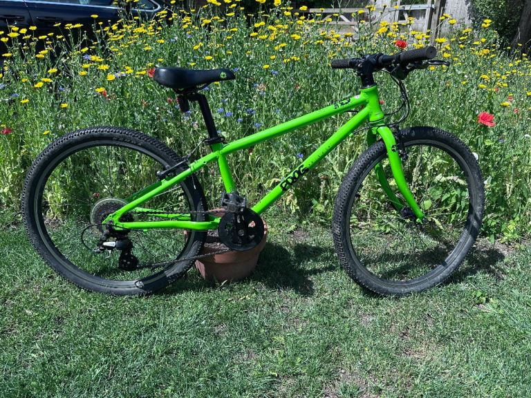 64" (24"wheel) Frog Kids' Bike – Green, Good Condition