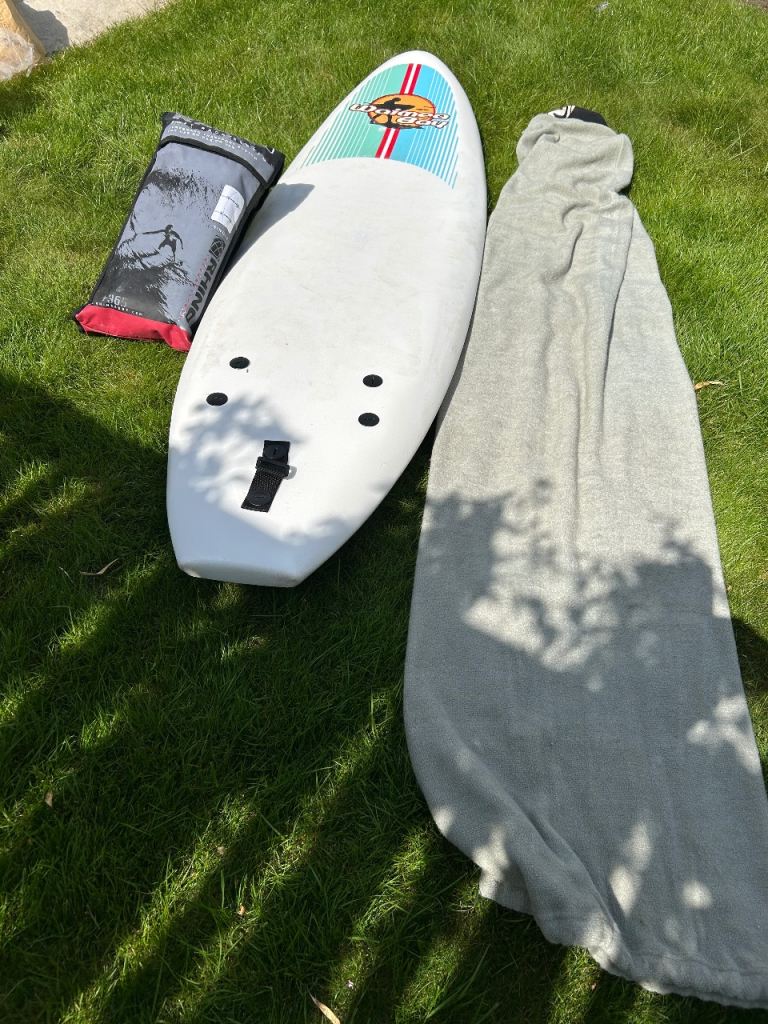 6ft Waimea Bay Surf board+soft rack+cover