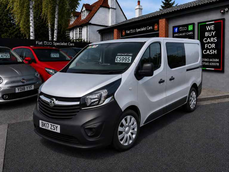 2017 Vauxhall Vivaro 2900 1.6CDTI 95PS ecoFLEX H1 DoubleCab PANEL VAN Diesel Manual