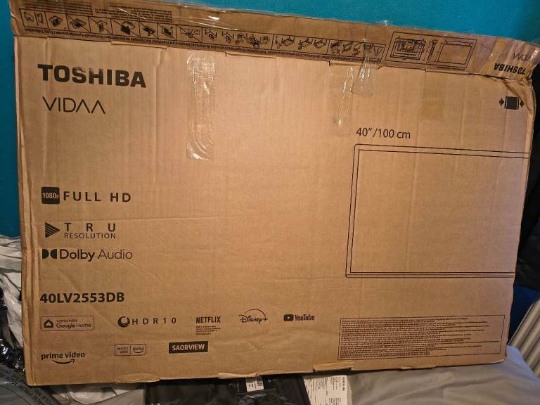 Toshiba VIDAA 40LV2553DB 40-inch Full HD Smart TV – As Good As New