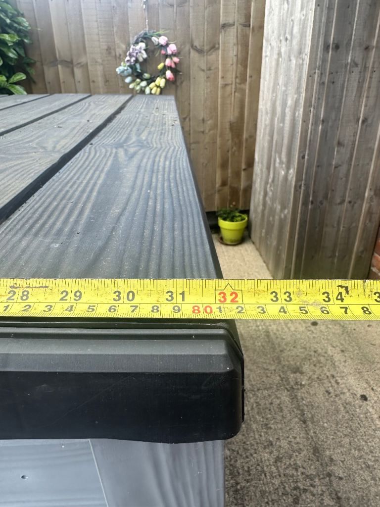 Garden Storage Box – Grey, Good Condition