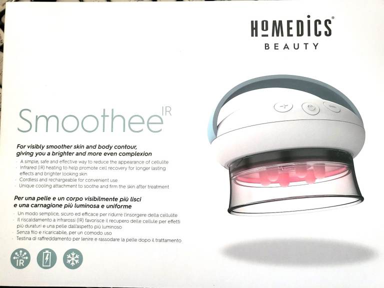 HoMedics Smoothee IR-Smooth, Uneven, dimpled Skin deep Tissue Massager with Vacuum&Infrared Heat
