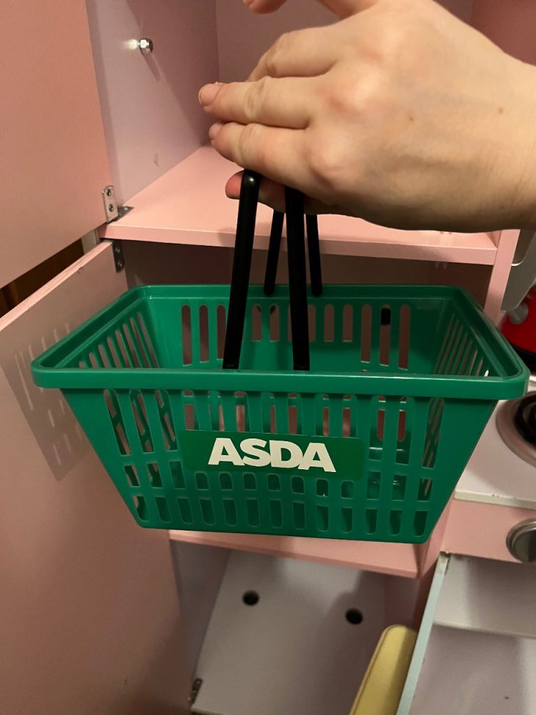 Large wooden toy kitchen