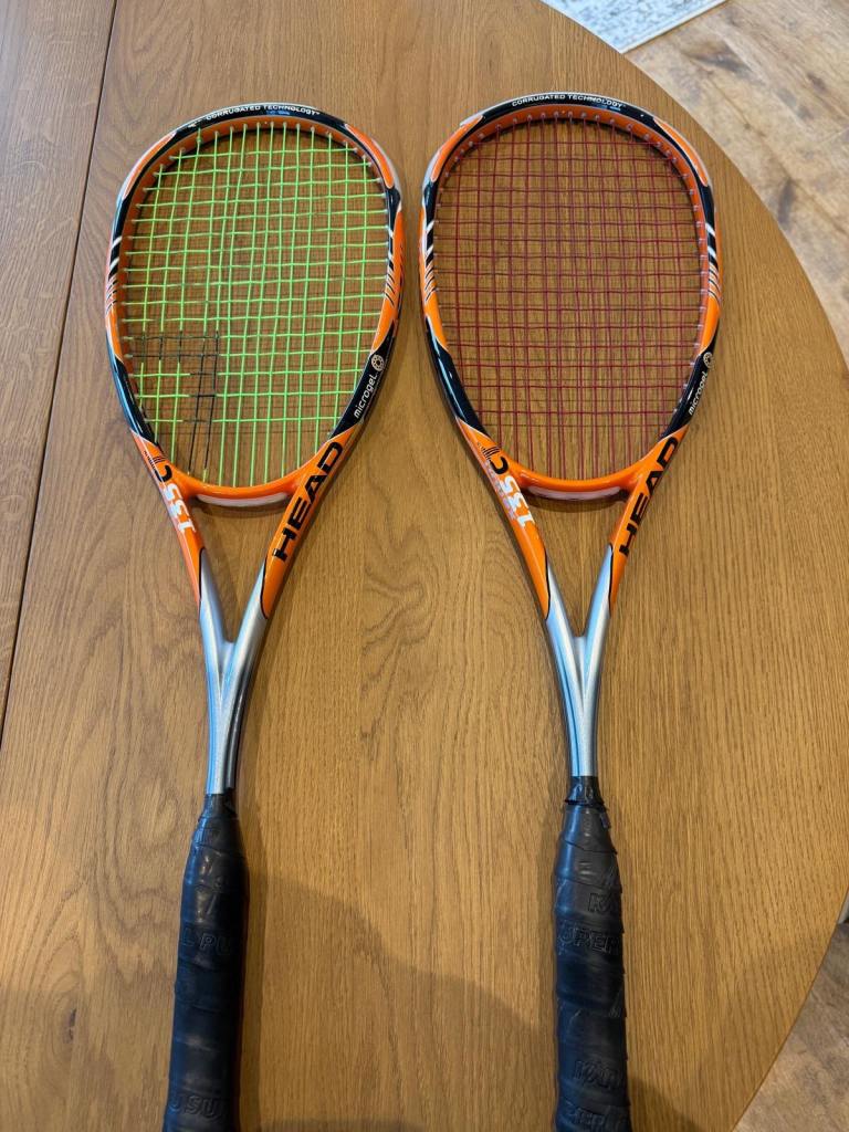 image for Head Xenon 135 CT Squash Rackets x2 - 135g - Used