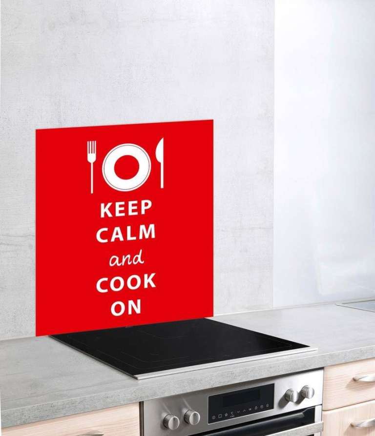 NEW RED GLASS SPLASHBACK