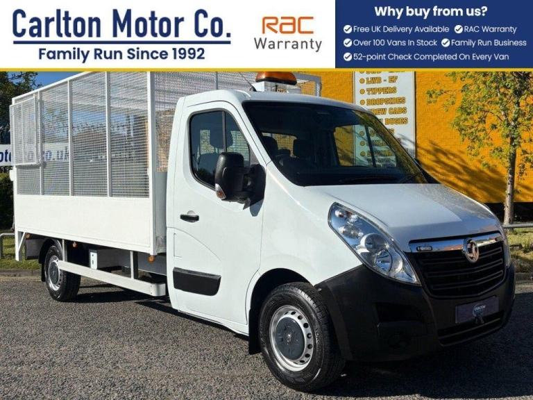 2018 Vauxhall Movano 2.3 CDTi 3500 L3 DROPSIDE  inch REFUGE CAGED BODY+ T/LIFT  