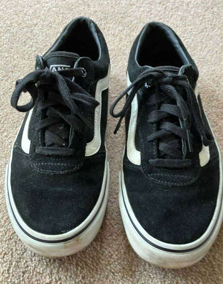 Vans Black Trainers size 8.5