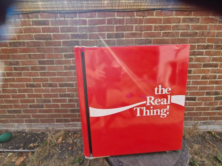 Coca-Cola Mini Fridge - Red, Good Condition
