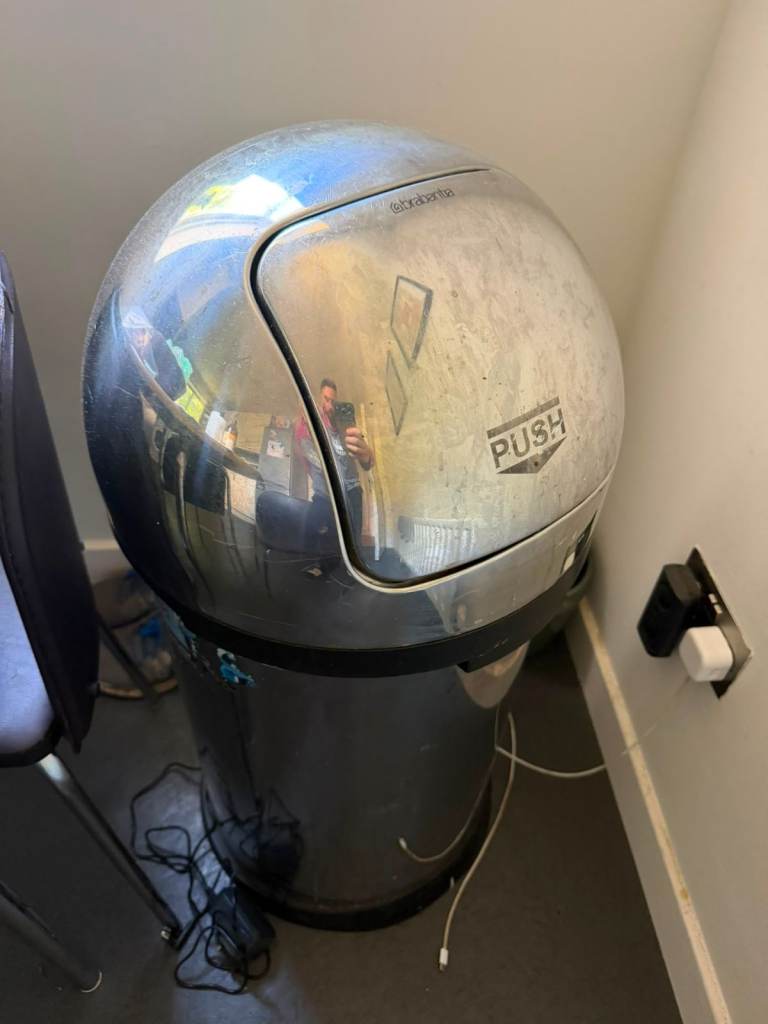 Kenwood Stainless Steel Kitchen Dustbin - Good Condition