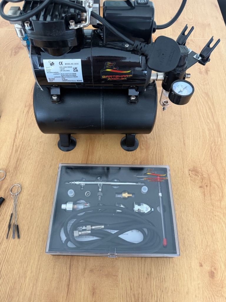 Bartsharp Airbrush Compressor Kit with Airbrush Set