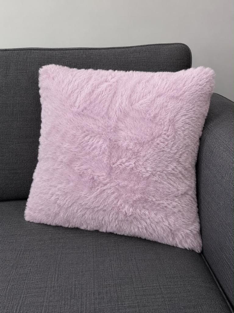 Brand New Pink Fluffy Cushion Covers – Set of 4