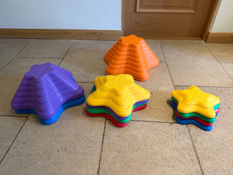 Set of 11 Stepping Stones - Multicoloured Kids Play Toy