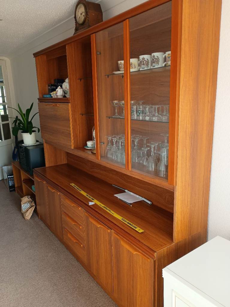 Large Wooden Display Cabinet - Good Condition