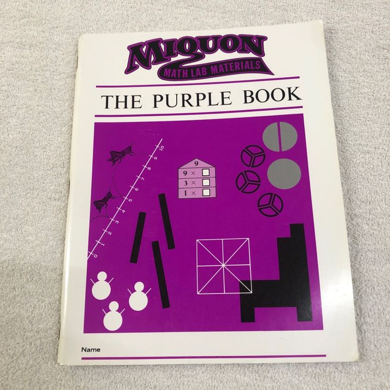 Miquon Math Lab Materials: The Purple Book – Educational Workbook