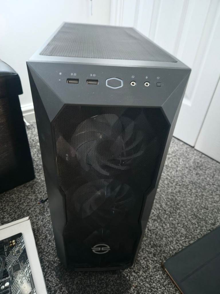 Pc case water cooler asus b550 plus rayzen 9 cpu and 16gb ddr4 ram