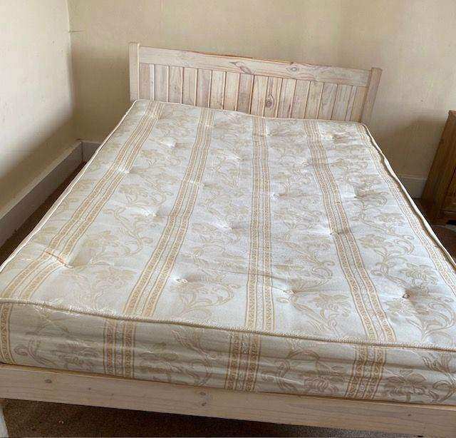 Double bed + mattress £27 ono