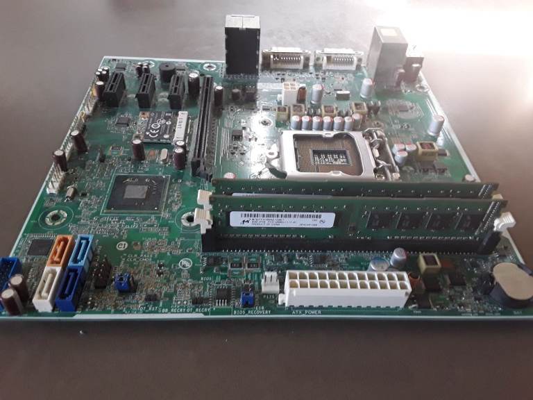 HP Desktop Motherboard with RAM – Good Condition