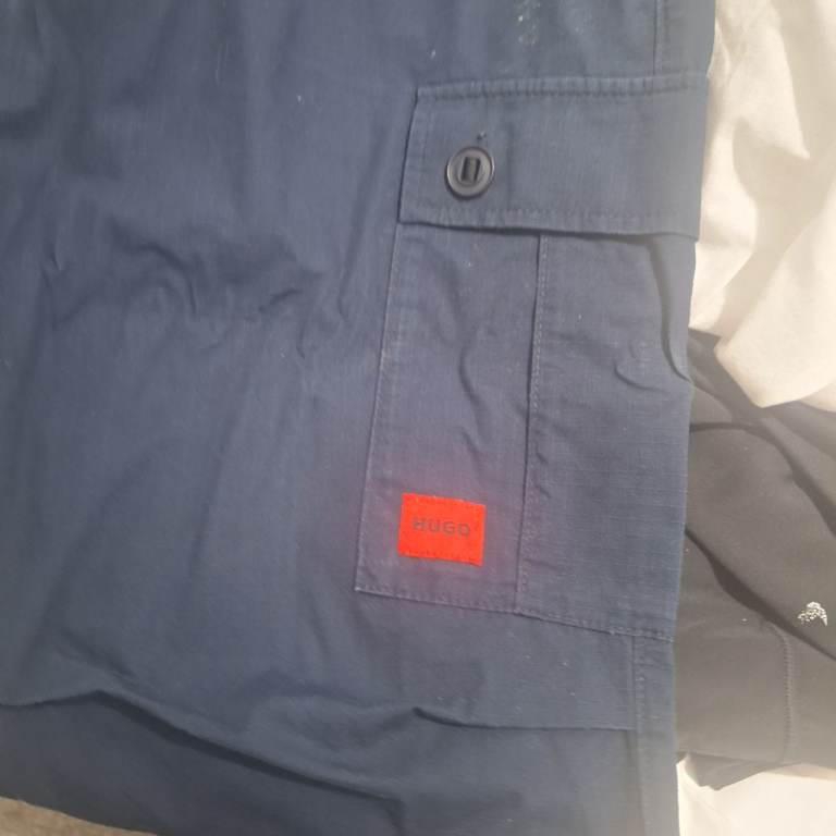 Mens navy xl hugo boss cargos 