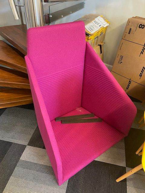 Buzzi Space Office/Home Phone Booth Bright Pink 