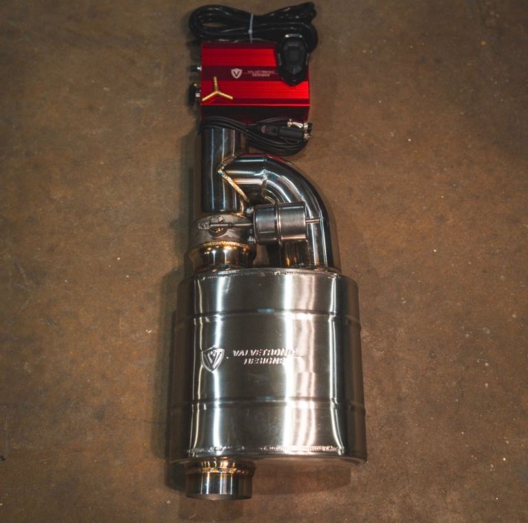 Valvetronic Designs Universal Valved Exhaust Kit + 2 Genuine Exhaust Tips