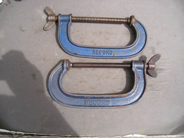 2. 6"  RECORD G CRAMPS.