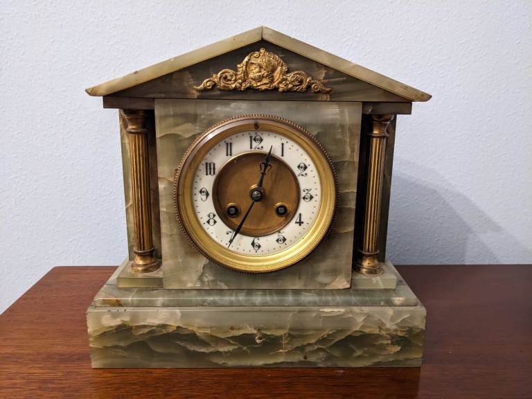 Victorian or French late 19th or early 20th-century green onyx