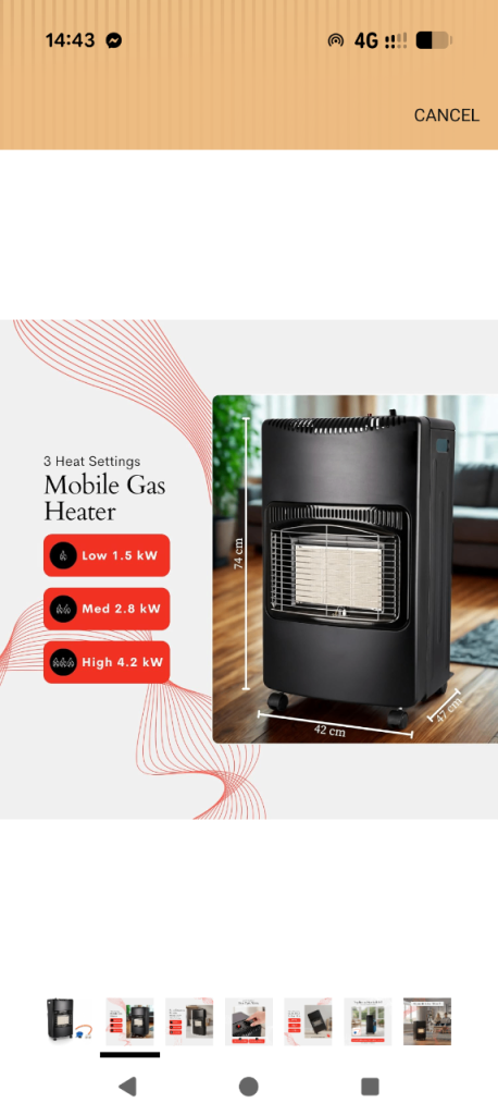 Straame Gas Heater 