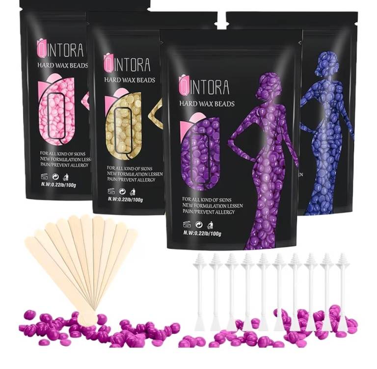 Hard Wax Beads for Hair Removal, 400g Stripless Wax Beads for Body