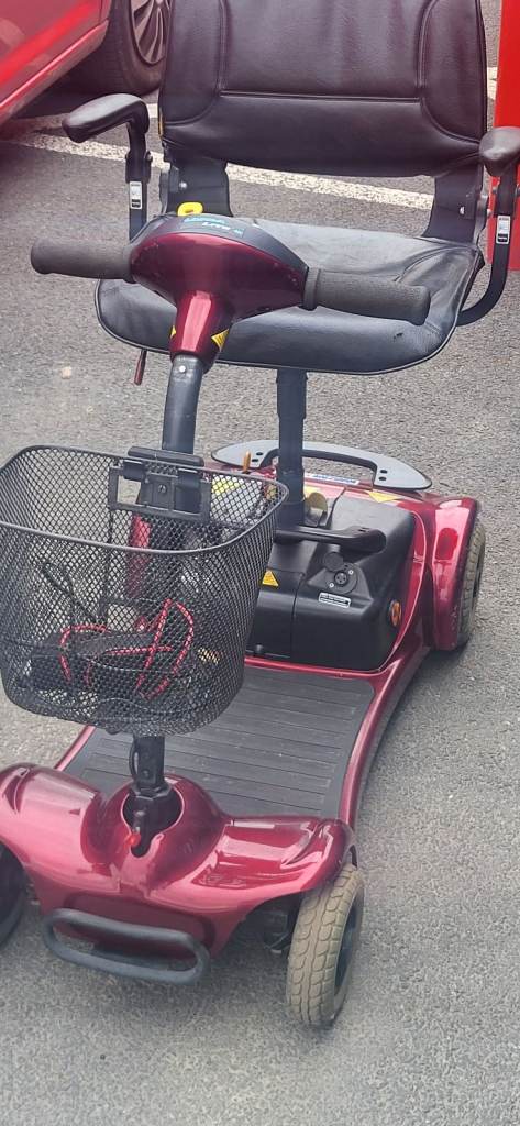 Red Mobility Scooter with Basket – Good Condition