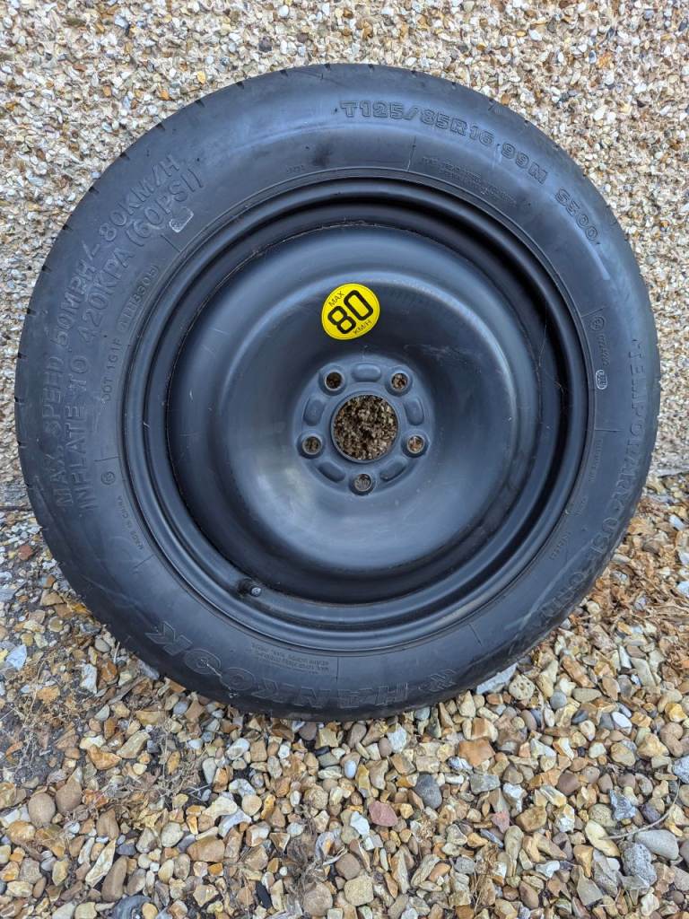 Space saver spare wheel for Volvo v40